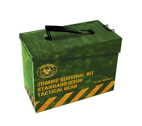 Zombie Survival Kit Ammo Can Lunchbox — 